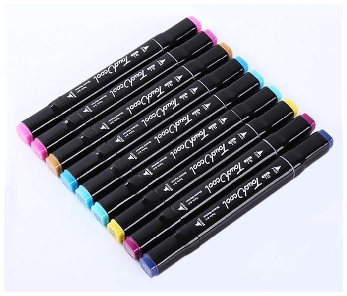 Markere pentru schițe Touch Cool, dublu capăt, 80 buc.