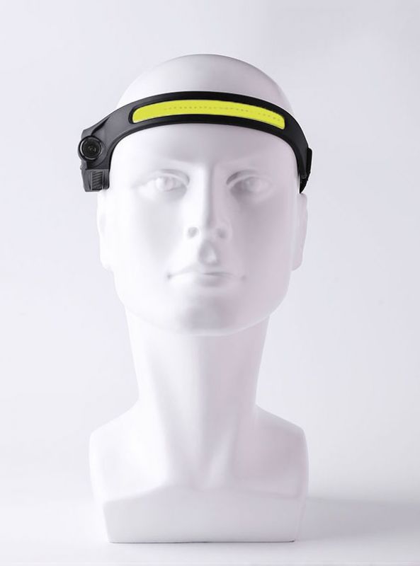 Фонарь на голову аккумуляторный, сенсорный c датчиком движения