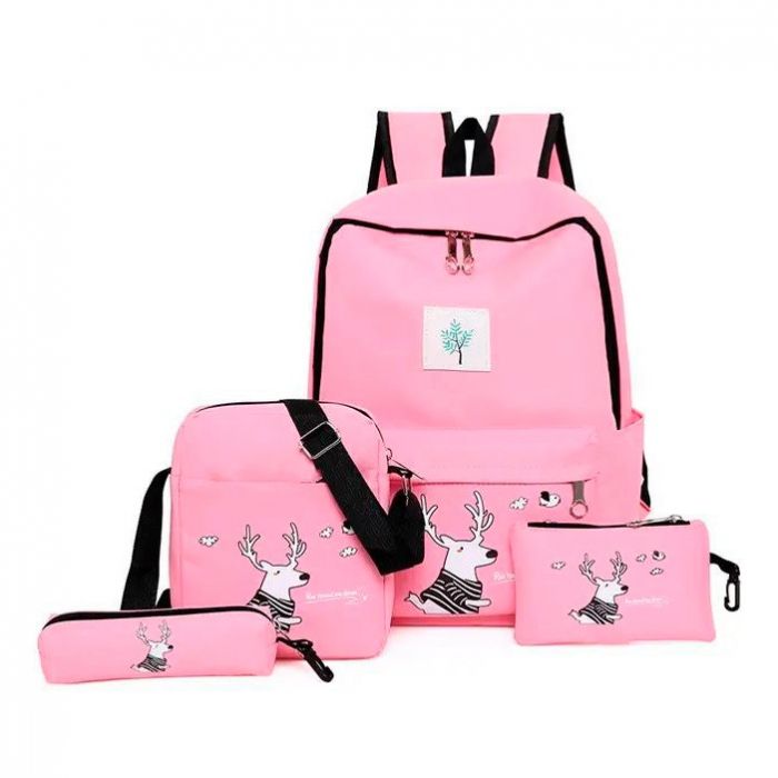 Набор сумок, 4в1: рюкзак, сумка, косметичка, пенал