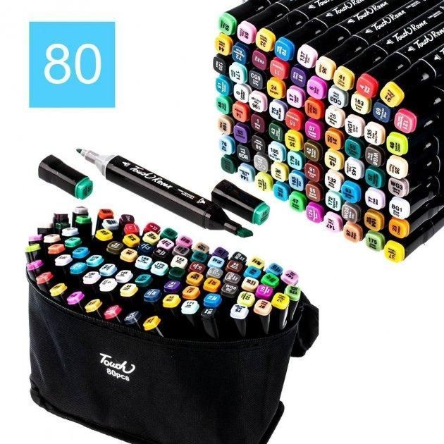 Markere pentru schițe Touch Cool, dublu capăt, 80 buc.