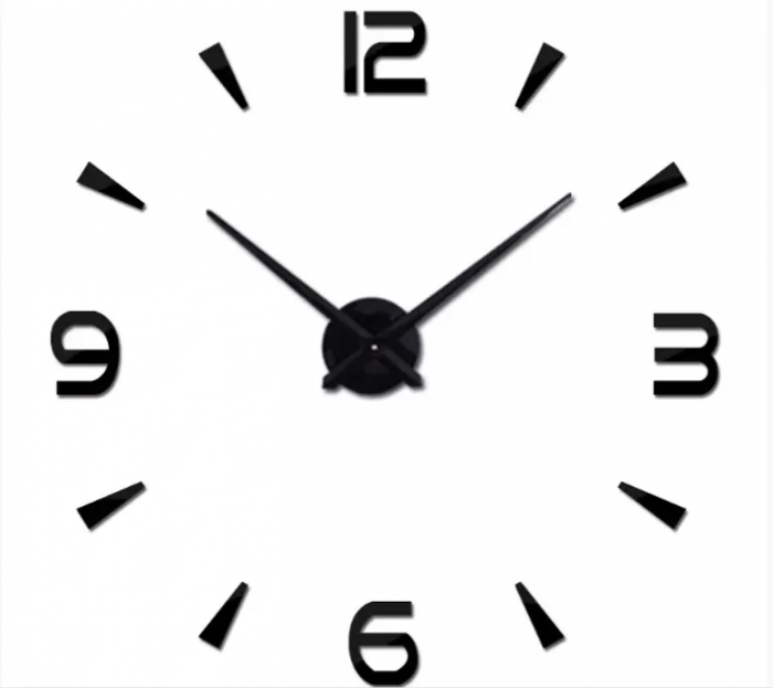 Ceas de perete cu cifre 3D