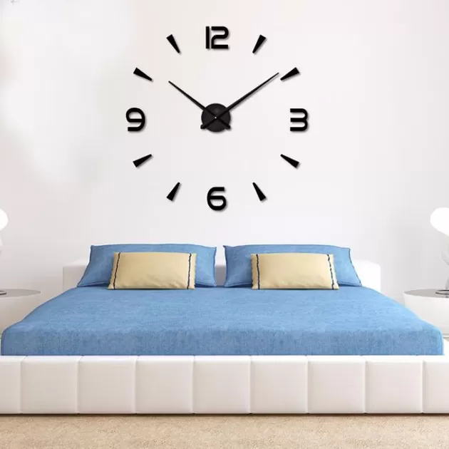 Ceas de perete cu cifre 3D