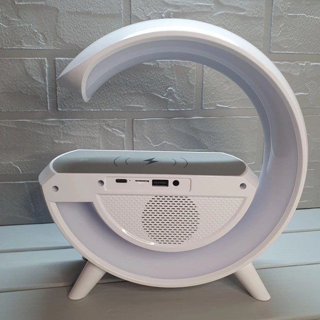 Boxă-lumină de veghe 3 în 1: ceas, muzică, încărcare wireless