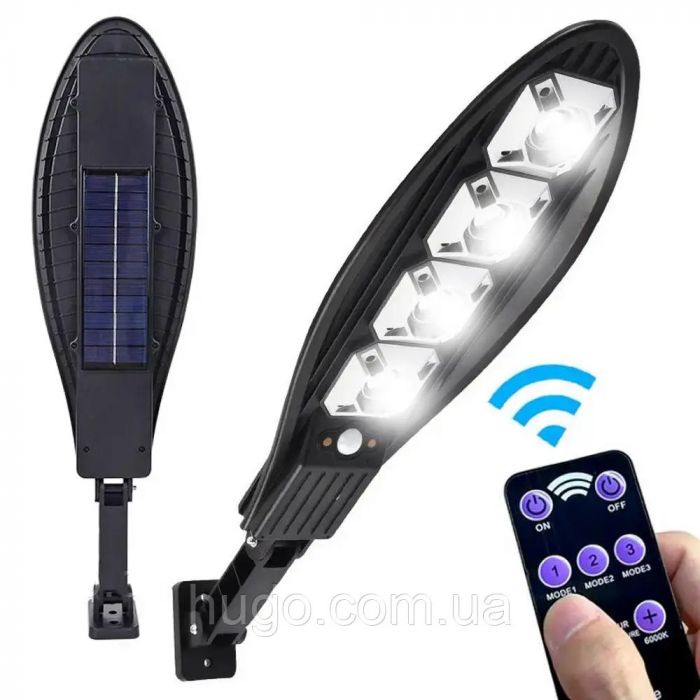 Lampă stradală solară, senzor de mișcare, telecomandă