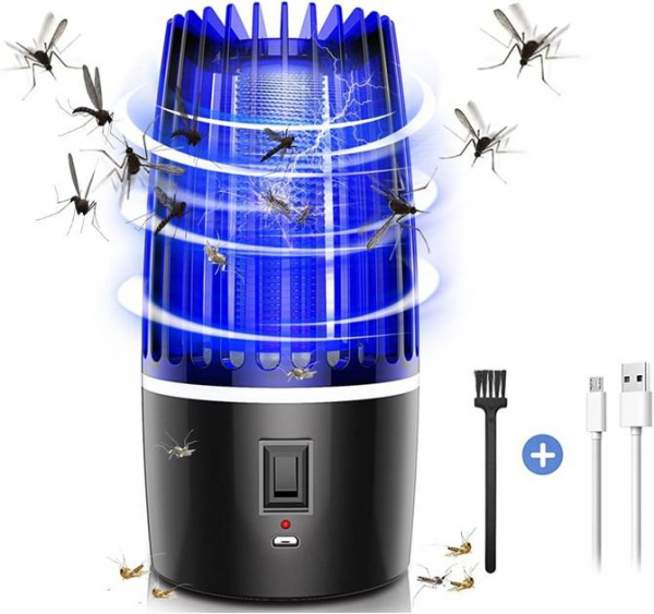 Лампа-уничтожитель насекомых BG-001 с УФ-светом и встроенным аккумулятором