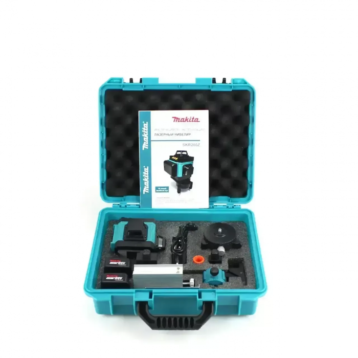 Аккумуляторный лазерный уровень нивелир (4D, 16 лучей), 2 АКБ