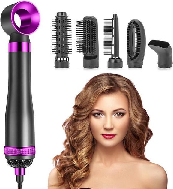 Фен-стайлер для волос, расческа, щетка для укладки, 1300 Вт