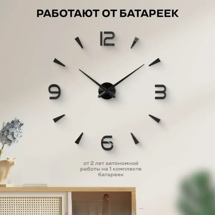 Ceas de perete cu cifre 3D