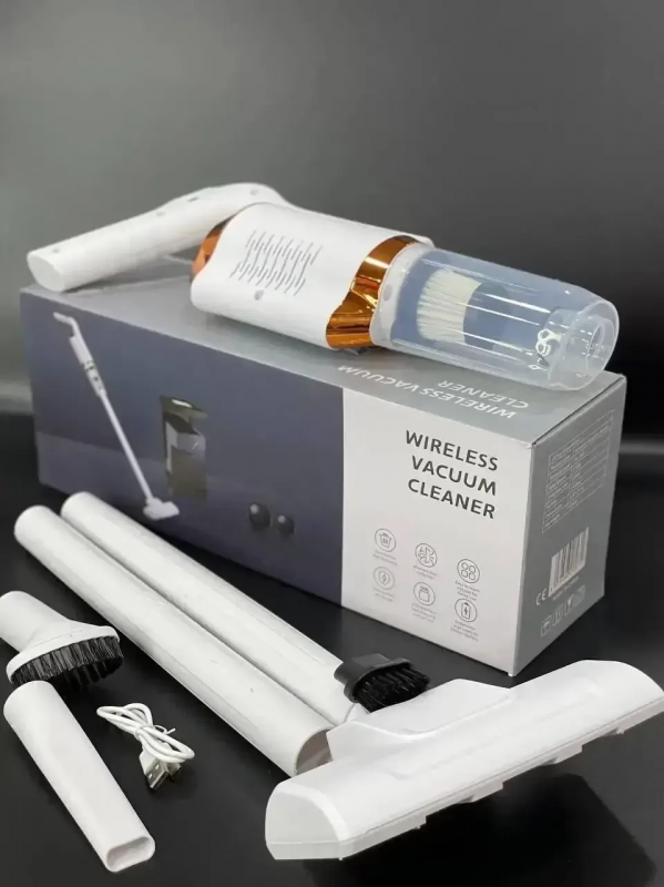 Aspirator vertical fără fir pentru casă și mașină, fără sac, 320 W