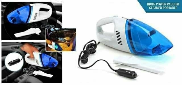 Пылесос автомобильный синий High Power Vacuum Cleaner