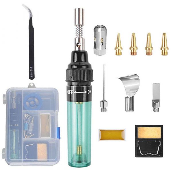 Комплект для пайки в футляре с газовым паяльником