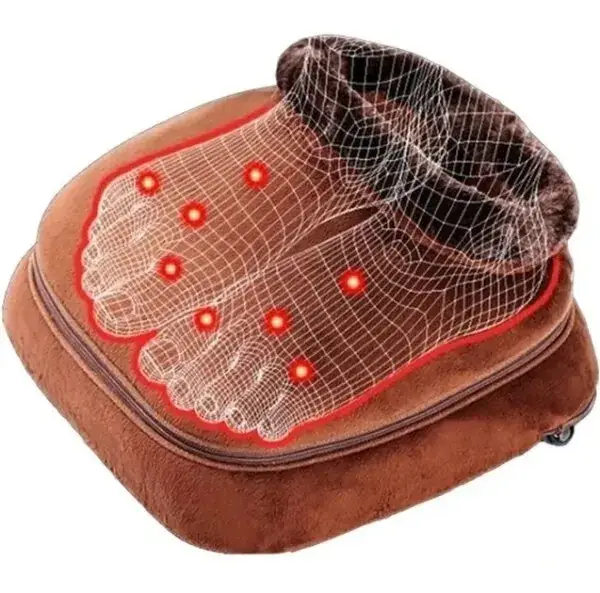 Вибромасажер для ног с подогревом Warm Massager 2in1