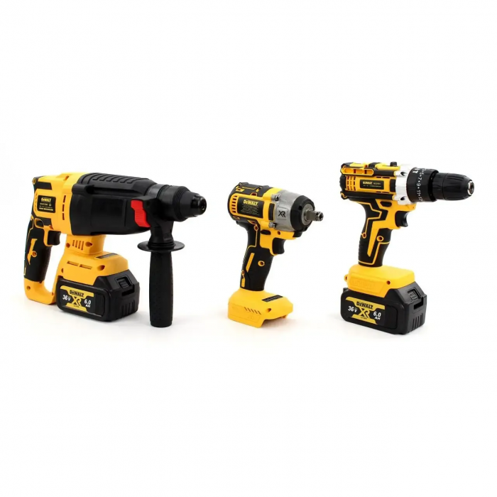 Set de scule electrice 5 în 1: 5 acumulatori, 36v / 6.0 Ah