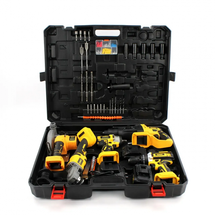 Set de scule electrice 5 în 1: 5 acumulatori, 36v / 6.0 Ah