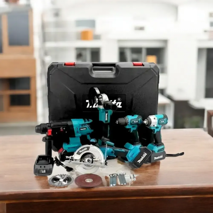 Set de scule electrice 5 în 1: 5 acumulatori, 36v / 6.0 Ah