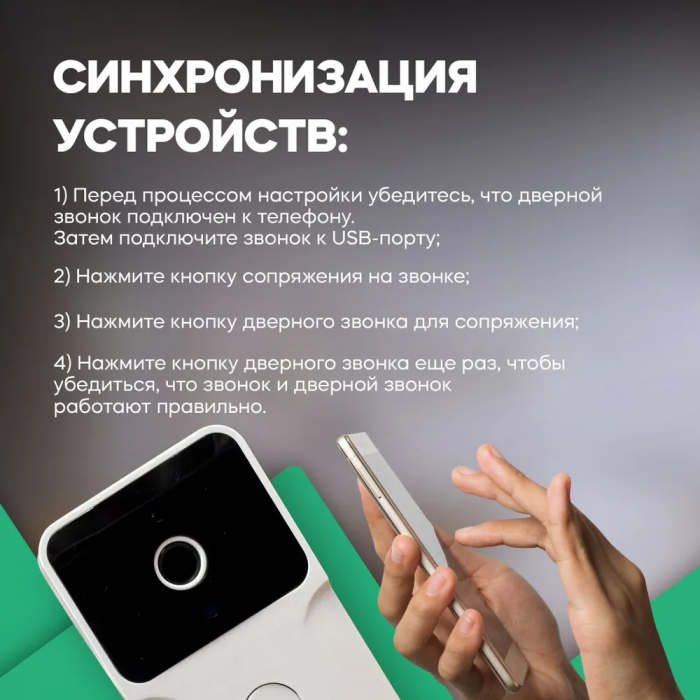 Умный беспроводной дверной глазок, домофон M6, с двухсторонней аудиосвязью
