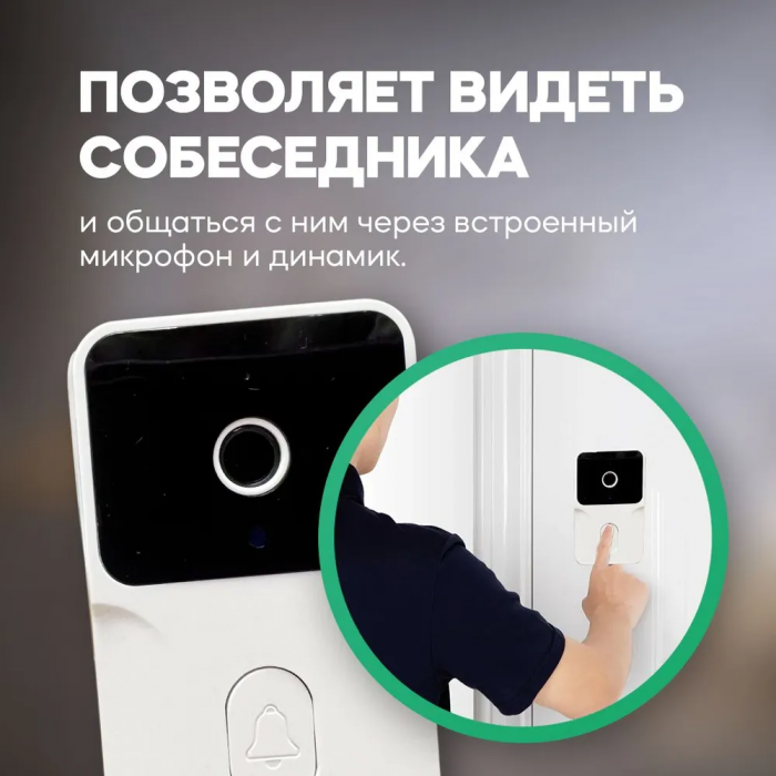 Умный беспроводной дверной глазок, домофон M6, с двухсторонней аудиосвязью
