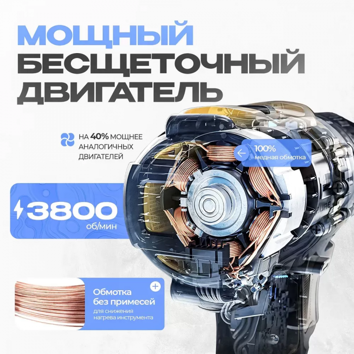 Аккумуляторный гайковерт DCF9223, 36V 5А/H