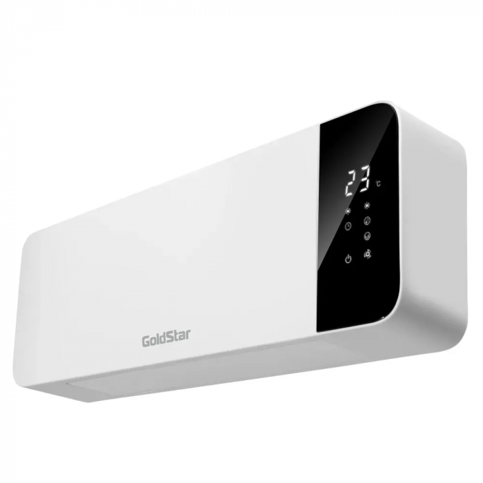 Încălzitor de perete cu ventilator, moduri: „iarna‑vară”, cu telecomandă, 2000 W