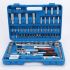 Набор инструментов в кейсе на 108 деталей (отвертки, ключи трещоточные, головки торцевые, шестиграники)