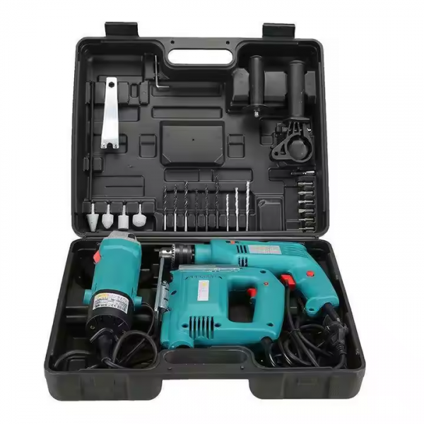 Set unelte electrice 3în1 – Bormașină, Fierăstrău pendular, Polizor unghiular