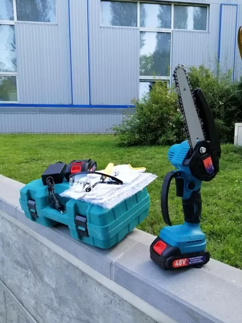 Аккумуляторная мини пила DUC155Z 48V, 2 АКБ. 800W