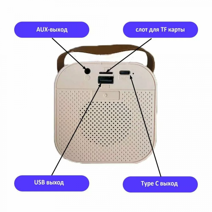 Boxă wireless Bluetooth cu 2 microfoane și iluminare, mod karaoke