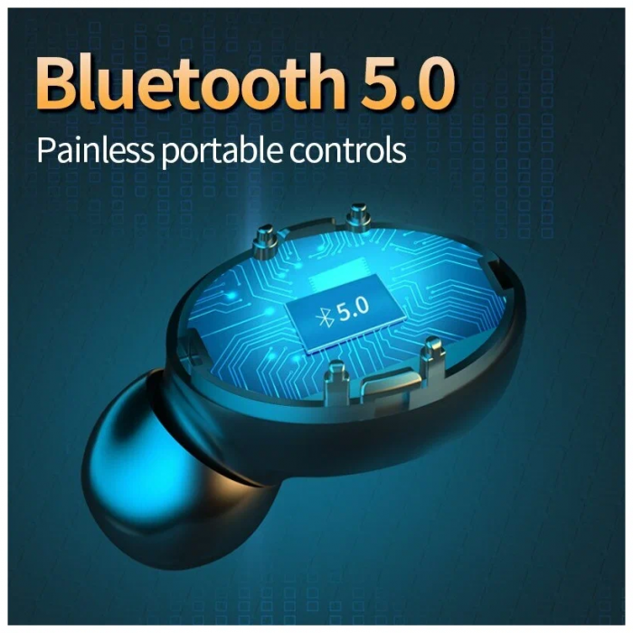Беспроводные Bluetooth наушники со встроенным Power Bank