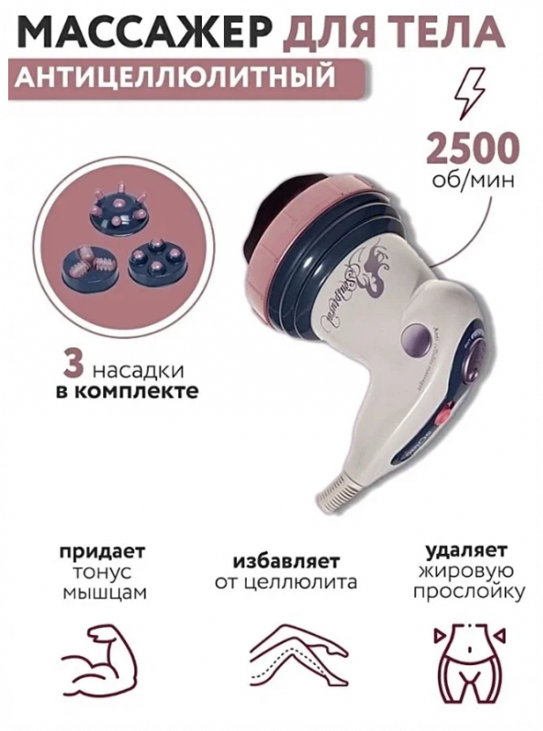 Антицеллюлитный массажер Body Innovation / массажер для тела / Вибромассажер