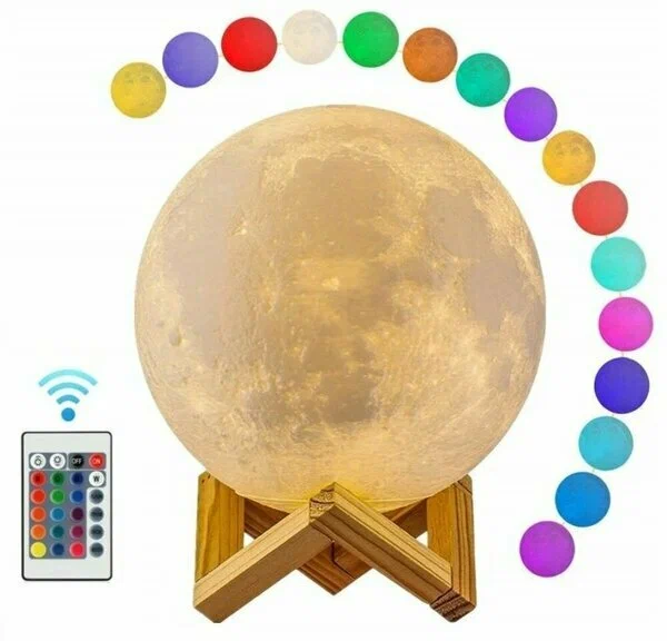 Ночник Moon Lamp с пультом, 15 см