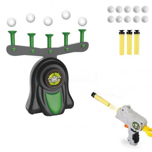 Игровой набор "аэро-тир" с парящими шариками с LED подсветкой, 5 мишеней