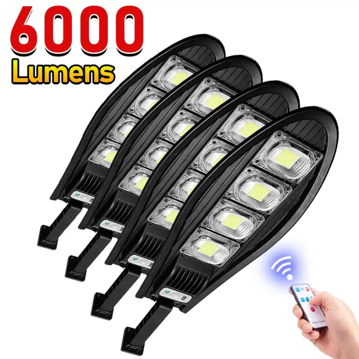Lampă stradală solară, senzor de mișcare, telecomandă